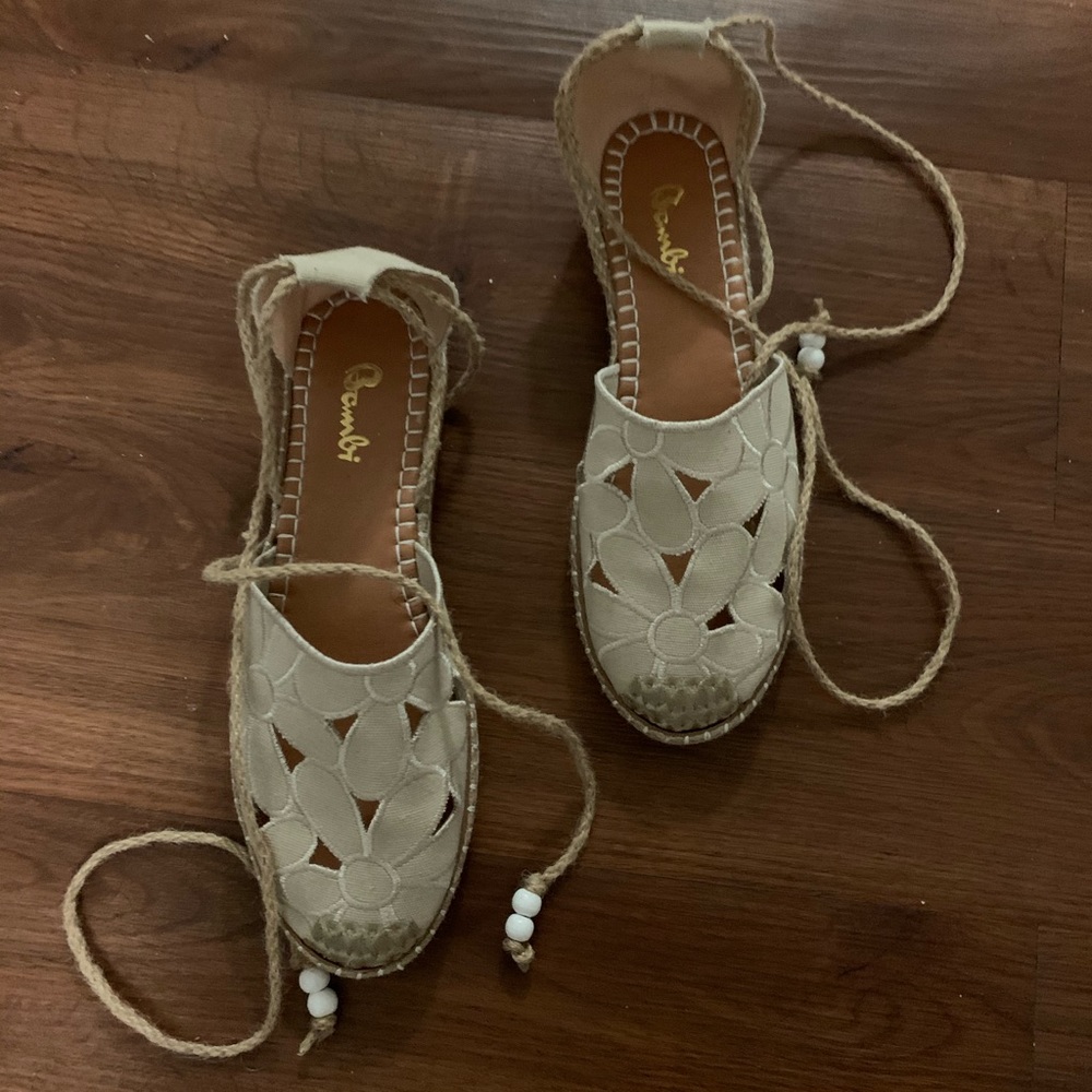 Lace up sandals